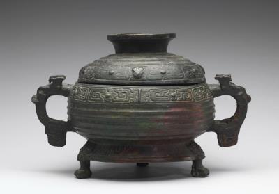图片[2]-Gui food container with qiequ curled dragon pattern, Western Zhou period (c. 1046-771 BCE)-China Archive